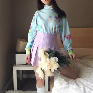 Upcycled Tie Dye Lands’ End Turtleneck 🐊 Top.-DA6